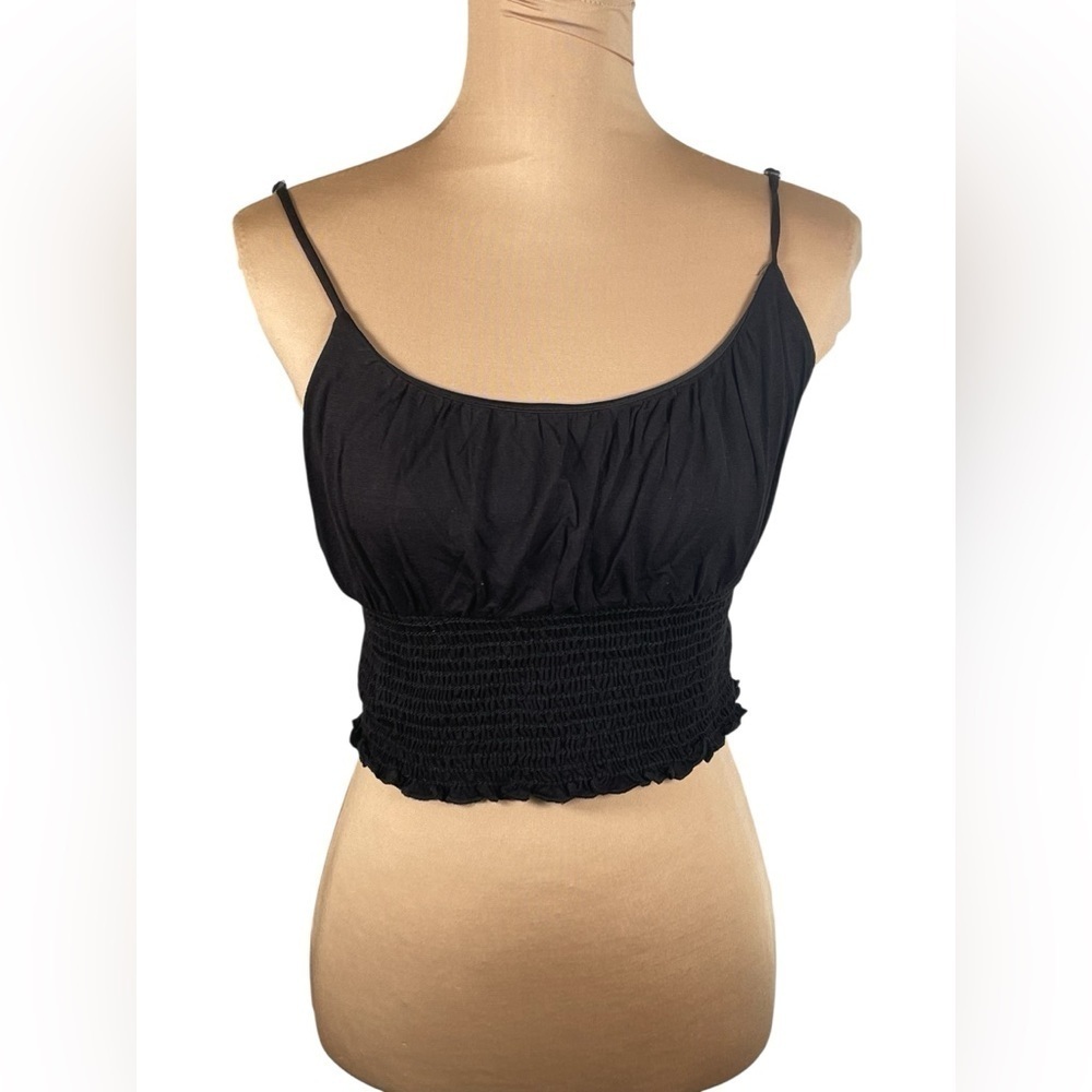 143 Story by Line Up Chic Black Smocked‎ Camisole NWT Medium